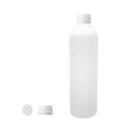 Botella 500 ml HDPE Blanco Hombro Curvo Tapón Simple con Disco Blanco (28/410) - Botellas