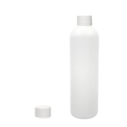 Botella 500 ml HDPE Blanco Hombro Curvo Tapón Simple Blanco (28/410) - Botellas