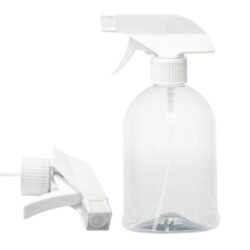 Botella 500 ml PET Campana Transparente con Trigger Blanco (28/410) - Botellas PET