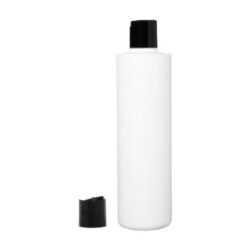 Botella 500 ml HDPE Blanca con Tapón Disc-Top Negro (28/410) - Botellas