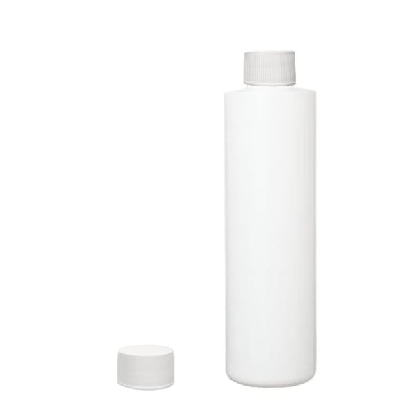 Botella 500 ml HDPE Blanca con Tapón Simple Sin Disco Blanco (28/410) - Botellas