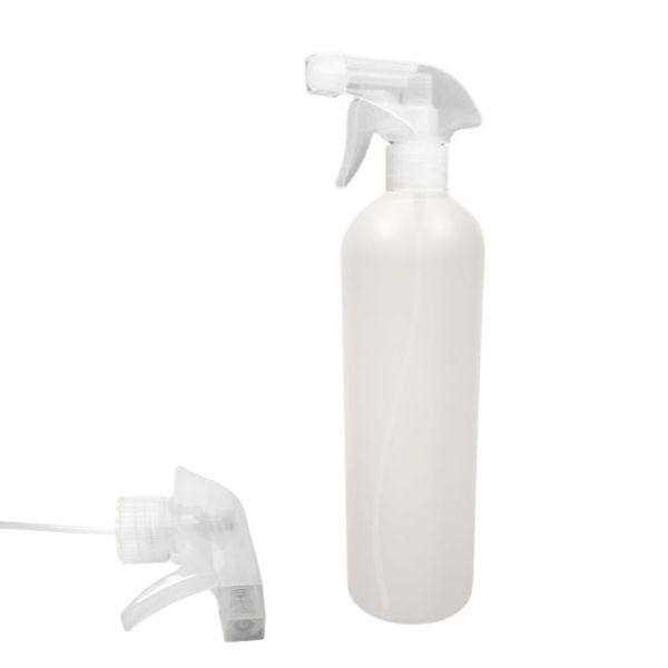 Botella 500 ml HDPE Traslucido Hombro Curvo Pistola Spray Traslucido (28/410)