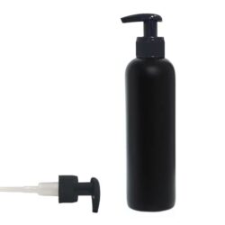 Botella 500 ml HDPE Negro Hombro Curvo Dosificador Ancho Negro (28/410) - Botellas