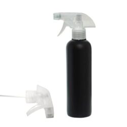 Botella 500 ml HDPE Negro Hombro Curvo Pistola Spray Traslúcido (28/410) - Botellas