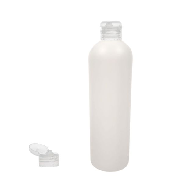 Botella 500 ml HDPE Traslucido Hombro Curvo Bisagra Traslucido (28/410) - Botellas