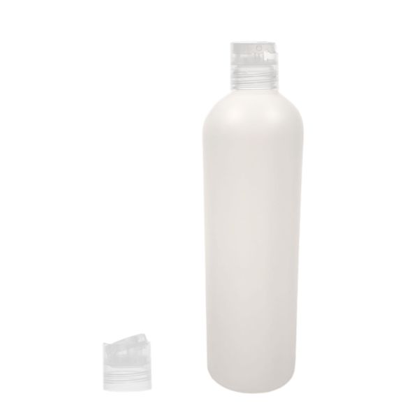 Botella 500 ml HDPE Traslucido Hombro Curvo Disc Top Traslucido (28/410) - Botellas