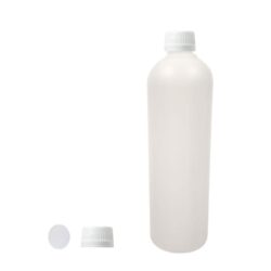 Botella 500 ml HDPE Traslucido Hombro Curvo Tapón Simple con Disco Blanco (28/410) - Botellas