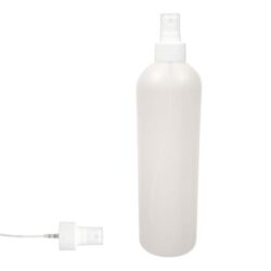 Botella 500 ml HDPE Traslucido Hombro Curvo Vaporizador Blanco (28/410) - Botellas
