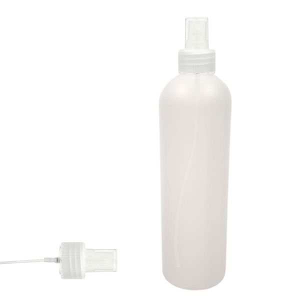 Botella 500 ml HDPE Traslucido Hombro Curvo Vaporizador Traslucido (28/410) - Botellas