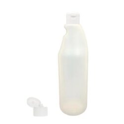 Botella 750 ml HDPE Traslúcido con Bisagra Blanco (28/410) - Botellas HDPE