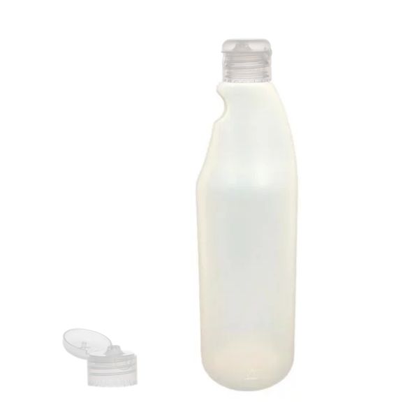 Botella 750 ml HDPE Traslúcido con Bisagra Traslucido (28/410) - Botellas HDPE