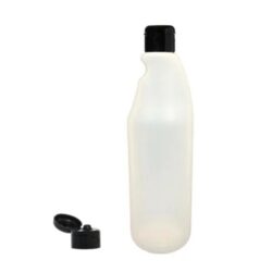Botella 750 ml HDPE Traslúcido con Bisagra Negro (28/410) - Botellas HDPE