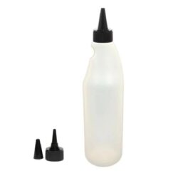Botella 750 ml HDPE Traslúcido con Cánula Negro y Capuchón Rosca (28/410) - Botellas HDPE