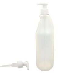 Botella 750 ml HDPE Traslúcido con Dosificador Blanco (28/410) - Botellas HDPE