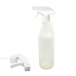 Botella 750 ml HDPE Traslúcido con Pistola Spray Blanca (28/410) - Botellas HDPE