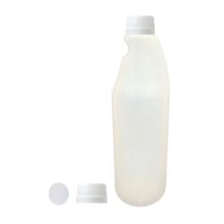 Botella 750 ml HDPE Traslúcido con Tapón Blanco con Disco (28/410) - Botellas HDPE