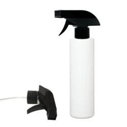 Botella 500 ml HDPE Blanca con Pistola Negra (28/410) - Botellas