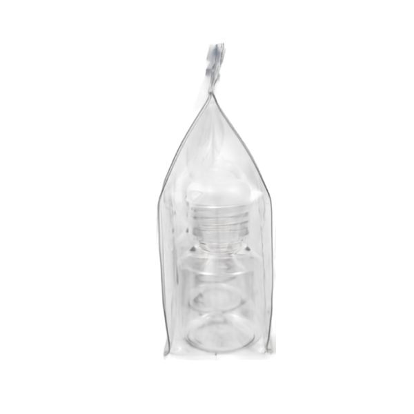 Neceser Transparente con: 4 botellas 50 ml con tapones bisagra traslúcido y tubo 45 ml - Packs - Foto 2