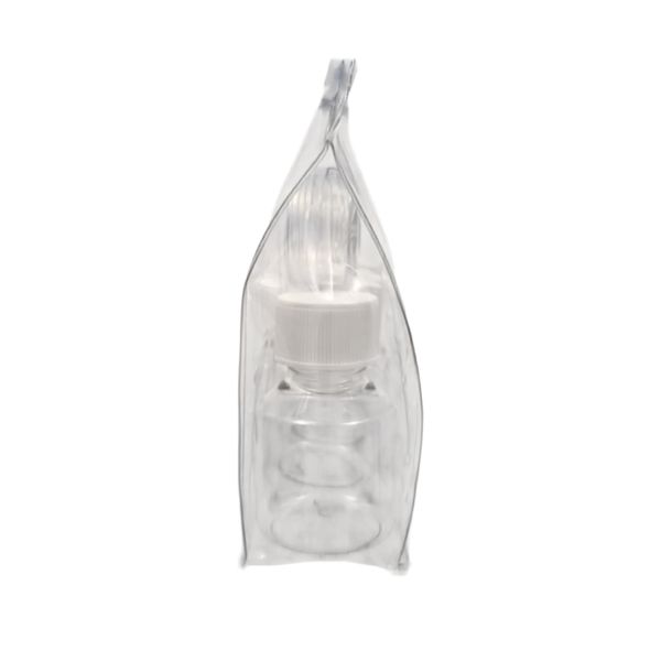 Neceser Transparente con: 4 botellas 50 ml con tapones simples blancos y 2 tarros 20 ml - Packs - Foto 2