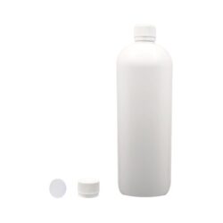 Botella 1.000 ml HDPE Blanca Hombro Curvo con Tapón Precinto de Seguridad Blanco (28/410) - Botellas